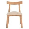 KΑΡΕΚΛΑ ΤΡΑΠΕΖΑΡΙΑΣ OSORIO HM18335.11 RUBBERWOOD ΦΥΣΙΚΟ-ΕΚΡΟΥ PU 51x55x74Υεκ