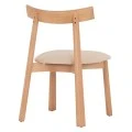 KΑΡΕΚΛΑ ΤΡΑΠΕΖΑΡΙΑΣ OSORIO HM18335.11 RUBBERWOOD ΦΥΣΙΚΟ-ΕΚΡΟΥ PU 51x55x74Υεκ