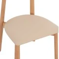 KΑΡΕΚΛΑ ΤΡΑΠΕΖΑΡΙΑΣ OSORIO HM18335.11 RUBBERWOOD ΦΥΣΙΚΟ-ΕΚΡΟΥ PU 51x55x74Υεκ