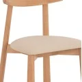 KΑΡΕΚΛΑ ΤΡΑΠΕΖΑΡΙΑΣ OSORIO HM18335.11 RUBBERWOOD ΦΥΣΙΚΟ-ΕΚΡΟΥ PU 51x55x74Υεκ