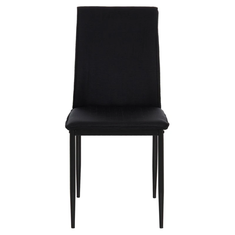 ΚΑΡΕΚΛΑ ΤΡΑΠΕΖΑΡΙΑΣ PERKY HM18347.02 ΜΑΥΡΟ ΥΦΑΣΜΑ & ΜΕΤΑΛΛΙΚΑ ΠΟΔΙΑ 44x60x87Υεκ