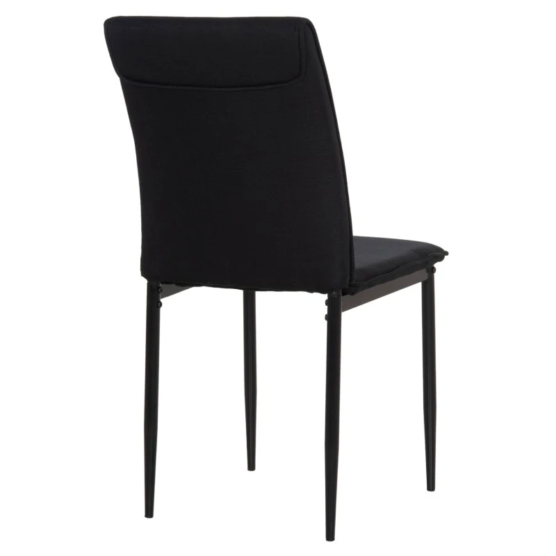 ΚΑΡΕΚΛΑ ΤΡΑΠΕΖΑΡΙΑΣ PERKY HM18347.02 ΜΑΥΡΟ ΥΦΑΣΜΑ & ΜΕΤΑΛΛΙΚΑ ΠΟΔΙΑ 44x60x87Υεκ