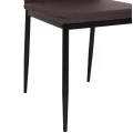 ΚΑΡΕΚΛΑ ΤΡΑΠΕΖΑΡΙΑΣ PERKY HM18347.03 ΚΑΦΕ ΥΦΑΣΜΑ-ΜΕΤΑΛ. ΠΟΔΙΑ ΜΑΥΡΑ 44x60x87Υεκ