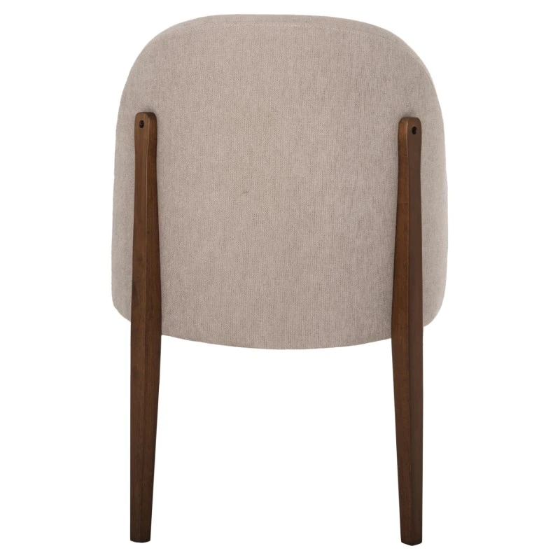ΚΑΡΕΚΛΑ ΤΡΑΠΕΖΑΡΙΑΣ RAMMER HM9744.02 RUBBERWOOD ΣΕ ΚΑΡΥΔΙ-ΕΚΡΟΥ ΥΦΑΣΜΑ 57x55x86Υεκ.