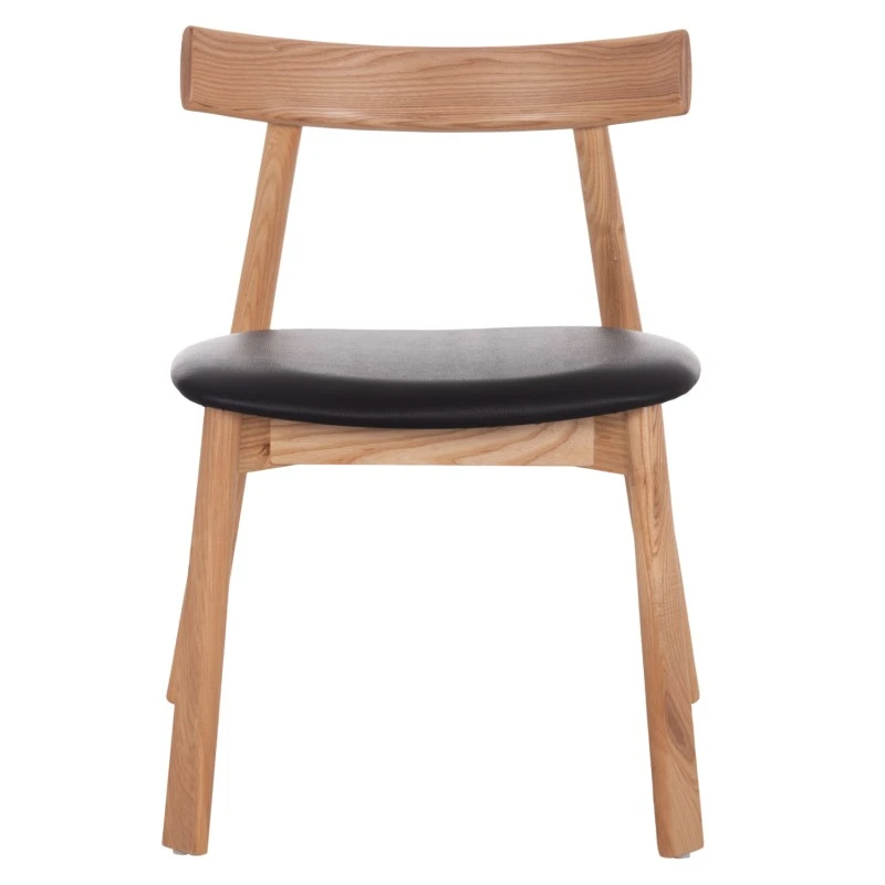 KΑΡΕΚΛΑ ΤΡΑΠΕΖΑΡΙΑΣ SEKAN HM18245.04 RUBBERWOOD-ΜΑΥΡΟ PU 60x54x72Υεκ