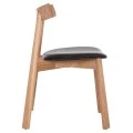 KΑΡΕΚΛΑ ΤΡΑΠΕΖΑΡΙΑΣ SEKAN HM18245.04 RUBBERWOOD-ΜΑΥΡΟ PU 60x54x72Υεκ