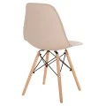 ΚΑΡΕΚΛΑ TWIST HM8460.25 ΜΕ ΞΥΛΙΝΑ ΠΟΔΙΑ ΚΑΙ ΚΑΘΙΣΜΑ PP-ΚΑΠΟΥΤΣΙΝΟ 46x50x82Υεκ.
