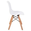 ΚΑΡΕΚΛΑ TWIST KID HM8453.01 ΞΥΛΙΝΑ ΠΟΔΙΑ Κ ΚΑΘΙΣΜΑ PP ΛΕΥΚΟ 31x34x55.5Υεκ
