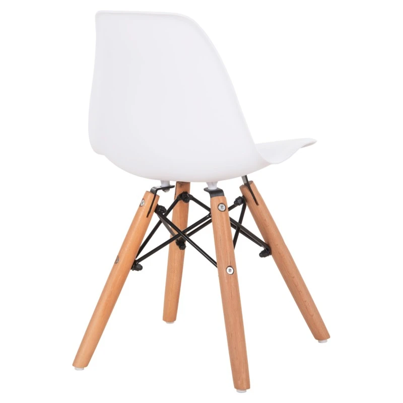 ΚΑΡΕΚΛΑ TWIST KID HM8453.01 ΞΥΛΙΝΑ ΠΟΔΙΑ Κ ΚΑΘΙΣΜΑ PP ΛΕΥΚΟ 31x34x55.5Υεκ