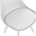 ΚΑΡΕΚΛΑ VEGAS HM0033.31 ΠΟΛΥΠΡΟΠΥΛΕΝΙΟΥ-PU- ΛΕΥΚΟ 47,5x55x82 εκ.