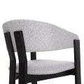 ΚΑΡΕΚΛΑ ZARRA HM9970.02 RUBBERWOOD ΣΕ ΜΑΥΡΟ-ΑΝΟΙΧΤΟ ΓΚΡΙ ΥΦΑΣΜΑ 55,5x59x81,5Υεκ