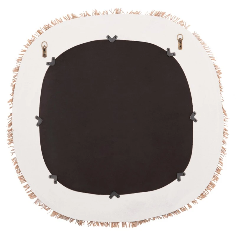 ΚΑΘΡΕΠΤΗΣ ΤΟΙΧΟΥ ΣΕΙΡΑ SANTORINI HM4527 MDF ΥΠΟΛΕΥΚΟ-ΔΙΑΚΟΣΜΗΣΗ ΣΕ ΜΠΕΖ 78x1,8x78Υεκ.