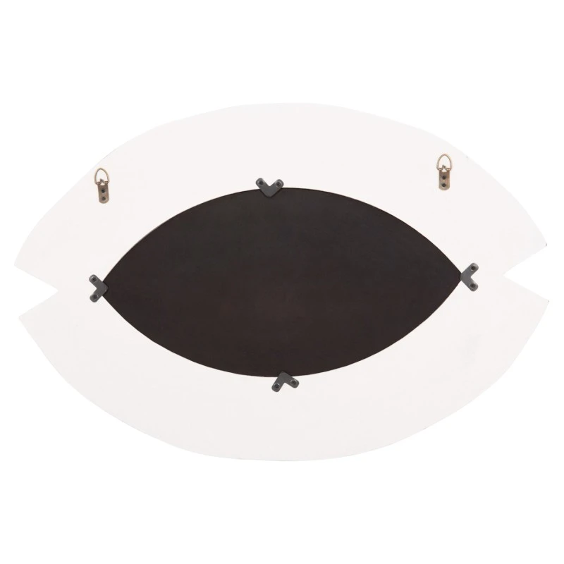 ΚΑΘΡΕΠΤΗΣ ΤΟΙΧΟΥ ΣΕΙΡΑ SANTORINI HM4529 MDF ΥΠΟΛΕΥΚΟ-ΔΙΑΚΟΣΜΗΣΗ ΣΕ ΜΠΕΖ 81x1,8x54Υεκ.