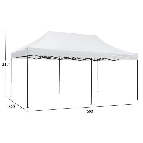 ΑΝΤΑΛΛΑΚΤΙΚΟ ΠΑΝΙ ΣΚΙΑΣΗΣ ΓΙΑ ΚΙΟΣΚΙ/GAZEBO HM6312 ΛΕΥΚΟ 3x6m