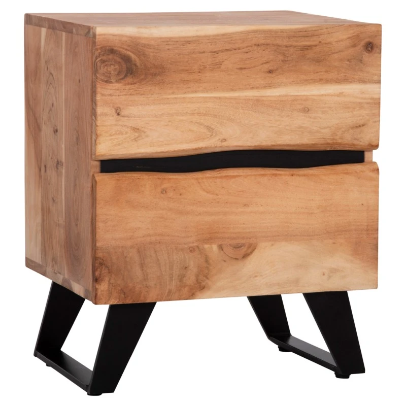ΚΟΜΟΔΙΝΟ ALICIA HM8360.11 ΑΠΟ ΜΑΣΙΦ ΞΥΛΟ ΑΚΑΚΙΑΣ 45x35x56Yεκ.
