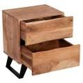 ΚΟΜΟΔΙΝΟ ALICIA HM8360.11 ΑΠΟ ΜΑΣΙΦ ΞΥΛΟ ΑΚΑΚΙΑΣ 45x35x56Yεκ.
