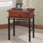 ΚΟΜΟΔΙΝΟ REVEN HM307 ΑΠΟ ΜΕΤΑΛΛΟ ΚΑΙ ΞΥΛΟ RUBBERWOOD ΜΕ 1 ΣΥΡΤΑΡΙ 45x43x58Y εκ.