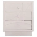 ΚΟΜΟΔΙΝΟ ΣΕΙΡΑ SANTORINI HM18047 MDF ΣΕ ΥΠΟΛΕΥΚΟ ΧΡΩΜΑ-3 ΣΥΡΤΑΡIA 48x38x55,5Υεκ.