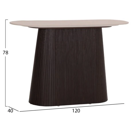 ΚΟΝΣΟΛΑ CATER HM18323 ΚΕΡΑΜΙΚΟ TOP ΟΨΗ ΤΡΑΒΕΡΤΙΝΑΣ-MDF ΒΑΣΗ 120x40x78Υεκ.