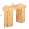 ΚΟΝΣΟΛΑ ΟΒΑΛ GATSBY HM9871 ΦΥΣΙΚΟ RATTAN ΣΕ ΦΥΣΙΚΟ ΧΡΩΜΑ 110x45x74,5Υεκ.
