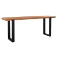 ΚΟΝΣΟΛΑ SHIRE HM9800 ΑΝΑΚΥΚΛΩΜΕΝΟ ΞΥΛΟ TEAK-ΜΑΥΡΕΣ ΜΕΤΑΛΛΙΚΕΣ ΒΑΣΕΙΣ 240x50x90Yεκ