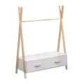 ΚΡΕΜΑΣΤΡΑ ΜΕ ΣΥΡΤΑΡΙΑ ΠΑΙΔΙΚH PASCHAL HM2491.03 ΜΕΛΑΜΙΝΗ-ΞΥΛΟ ΠΕΥΚΟΥ 80x40x130Υεκ