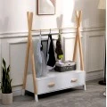 ΚΡΕΜΑΣΤΡΑ ΜΕ ΣΥΡΤΑΡΙΑ ΠΑΙΔΙΚH PASCHAL HM2491.03 ΜΕΛΑΜΙΝΗ-ΞΥΛΟ ΠΕΥΚΟΥ 80x40x130Υεκ