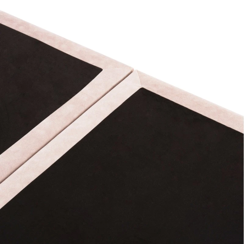 ΚΡΕΒΑΤΙ MALENA HM638.22 ΜΠΕΖ ΥΦΑΣΜΑ Τ. NUBUCK ΓΙΑ ΣΤΡΩΜΑ 150x200εκ.