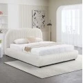 ΚΡΕΒΑΤΙ ΔΙΠΛΟ ΜΕ ΑΠΟΘ.ΧΩΡΟ KALLY HM729.03 ΜΠΕΖ FAUX FUR ΥΦΑΣΜΑ--ΣΤΡΩΜΑ 160x200εκ