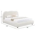ΚΡΕΒΑΤΙ ΔΙΠΛΟ ΜΕ ΑΠΟΘ.ΧΩΡΟ KALLY HM729.03 ΜΠΕΖ FAUX FUR ΥΦΑΣΜΑ--ΣΤΡΩΜΑ 160x200εκ