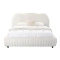 ΚΡΕΒΑΤΙ ΔΙΠΛΟ ΜΕ ΑΠΟΘ.ΧΩΡΟ KALLY HM729.03 ΜΠΕΖ FAUX FUR ΥΦΑΣΜΑ--ΣΤΡΩΜΑ 160x200εκ