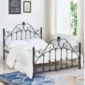 ΚΡΕΒΑΤΙ ΜΕΤΑΛΛΙΚΟ MADEN 150x200 εκ. ΜΑΥΡΟ ΧΡΩΜΑ HM576.01