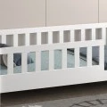 ΚΡΕΒΑΤΙ ΠΑΙΔΙΚΟ HOUSER HM740.03 τ.MONTESSORI ΞΥΛΟ ΠΕΥΚΟ ΛΕΥΚΟ--ΓΙΑ 190x90εκ