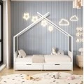 ΚΡΕΒΑΤΙ ΠΑΙΔΙΚΟ KLARICE HM680.03 τ.MONTESSORI-2 ΣΥΡΤΑΡΙΑ-ΞΥΛΟ ΠΕΥΚΟΥ ΛΕΥΚΟ-190x90εκ