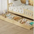 ΚΡΕΒΑΤΙ ΠΑΙΔΙΚΟ ΜΕ ΣΥΡΤΑΡΙΑ PHYLLIS HM724.01 τ.MONTESSORI ΦΥΣΙΚΟ 196x97x161Υεκ.