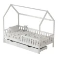 ΚΡΕΒΑΤΙ ΠΑΙΔΙΚΟ ΜΕ ΣΥΡΤΑΡΙΑ PHYLLIS HM724.03 τ.MONTESSORI ΛΕΥΚΟ 196x97x161Υεκ.