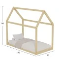 ΚΡΕΒΑΤΙ ΠΑΙΔΙΚΟ PEPE HM678.01 τ.MONTESSORI ΞΥΛΟ ΠΕΥΚΟ ΦΥΣΙΚΟ- 140x70εκ