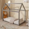 ΚΡΕΒΑΤΙ ΠΑΙΔΙΚΟ PEPE HM678.05 τ.MONTESSORI ΞΥΛΟ ΠΕΥΚΟ ΓΚΡΙ- 140x70εκ