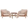 LOUNGE ΣΕΤ SANJI HM21214 ΤΡΑΠΕΖΙ & 2 ΠΟΛΥΘΡΟΝΕΣ--ΞΥΛΟ ΑΚΑΚΙΑΣ-ΑΛΟΥΜΙΝΙΟ-ΣΧΟΙΝΙ