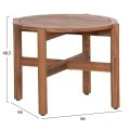 LOUNGE ΣΕΤ SANJI HM21214 ΤΡΑΠΕΖΙ & 2 ΠΟΛΥΘΡΟΝΕΣ--ΞΥΛΟ ΑΚΑΚΙΑΣ-ΑΛΟΥΜΙΝΙΟ-ΣΧΟΙΝΙ