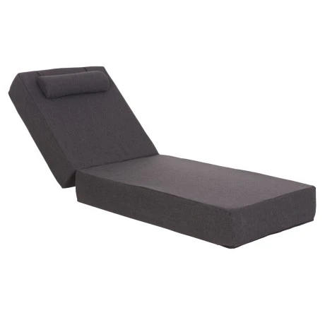 ΜΑΞΙΛΑΡΙ ΞΑΠΛΩΣΤΡΑΣ KIHEI HM21094.03 OLEFIN ΣΚΟΥΡΟ ΓΚΡΙ ΜΕ FOAM 198x70x20Υεκ
