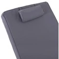 ΜΑΞΙΛΑΡΙ ΞΑΠΛΩΣΤΡΑΣ TEXTILENE 600gr/m2 SIFNOS ΓΚΡΙ HM11237.30T 194x70x11Yεκ.