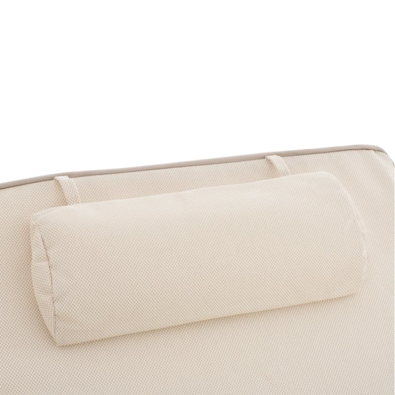 ΜΑΞΙΛΑΡΙ ΞΑΠΛΩΣΤΡΑΣ TEXTILENE 600gr SIFNOS ΜΠΕΖ HM11236.60T 196(117+1+78)x58x9εκ.