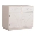 ΜΠΟΥΦΕΣ ΣΕΙΡΑ SANTORINI HM18046 MDF ΣΕ ΥΠΟΛΕΥΚΟ ΧΡΩΜΑ-2 ΣΥΡΤΑΡΙΑ & 2 ΠΟΡΤΕΣ 107x38x82,5Υεκ.