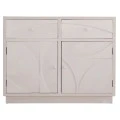 ΜΠΟΥΦΕΣ ΣΕΙΡΑ SANTORINI HM18046 MDF ΣΕ ΥΠΟΛΕΥΚΟ ΧΡΩΜΑ-2 ΣΥΡΤΑΡΙΑ & 2 ΠΟΡΤΕΣ 107x38x82,5Υεκ.