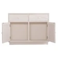 ΜΠΟΥΦΕΣ ΣΕΙΡΑ SANTORINI HM18046 MDF ΣΕ ΥΠΟΛΕΥΚΟ ΧΡΩΜΑ-2 ΣΥΡΤΑΡΙΑ & 2 ΠΟΡΤΕΣ 107x38x82,5Υεκ.
