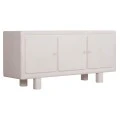 ΜΠΟΥΦΕΣ ΣΕΙΡΑ SANTORINI HM18068 MDF ΣΕ ΥΠΟΛΕΥΚΟ ΧΡΩΜΑ-3 ΠΟΡΤΕΣ 140x38x64Υεκ.