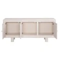 ΜΠΟΥΦΕΣ ΣΕΙΡΑ SANTORINI HM18068 MDF ΣΕ ΥΠΟΛΕΥΚΟ ΧΡΩΜΑ-3 ΠΟΡΤΕΣ 140x38x64Υεκ.