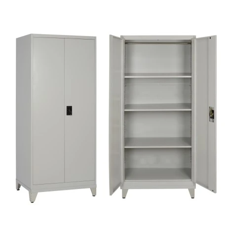 ΝΤΟΥΛΑΠΑ 2ΦΥΛΛΗ ΜΕΤΑΛΛΙΚΗ HRONDA HM21287.01 3 ΡΑΦΙΑ-ΚΛΕΙΔΑΡΙΑ & ΠΟΔΙΑ 70x40x180Υεκ.