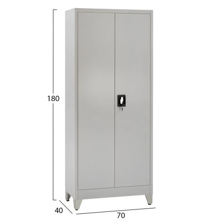 ΝΤΟΥΛΑΠΑ 2ΦΥΛΛΗ ΜΕΤΑΛΛΙΚΗ HRONDA HM21293.01 ΧΩΡΙΣΜΑ-ΚΛΕΙΔΑΡΙΑ & ΠΟΔΙΑ 70x40x180Υεκ.